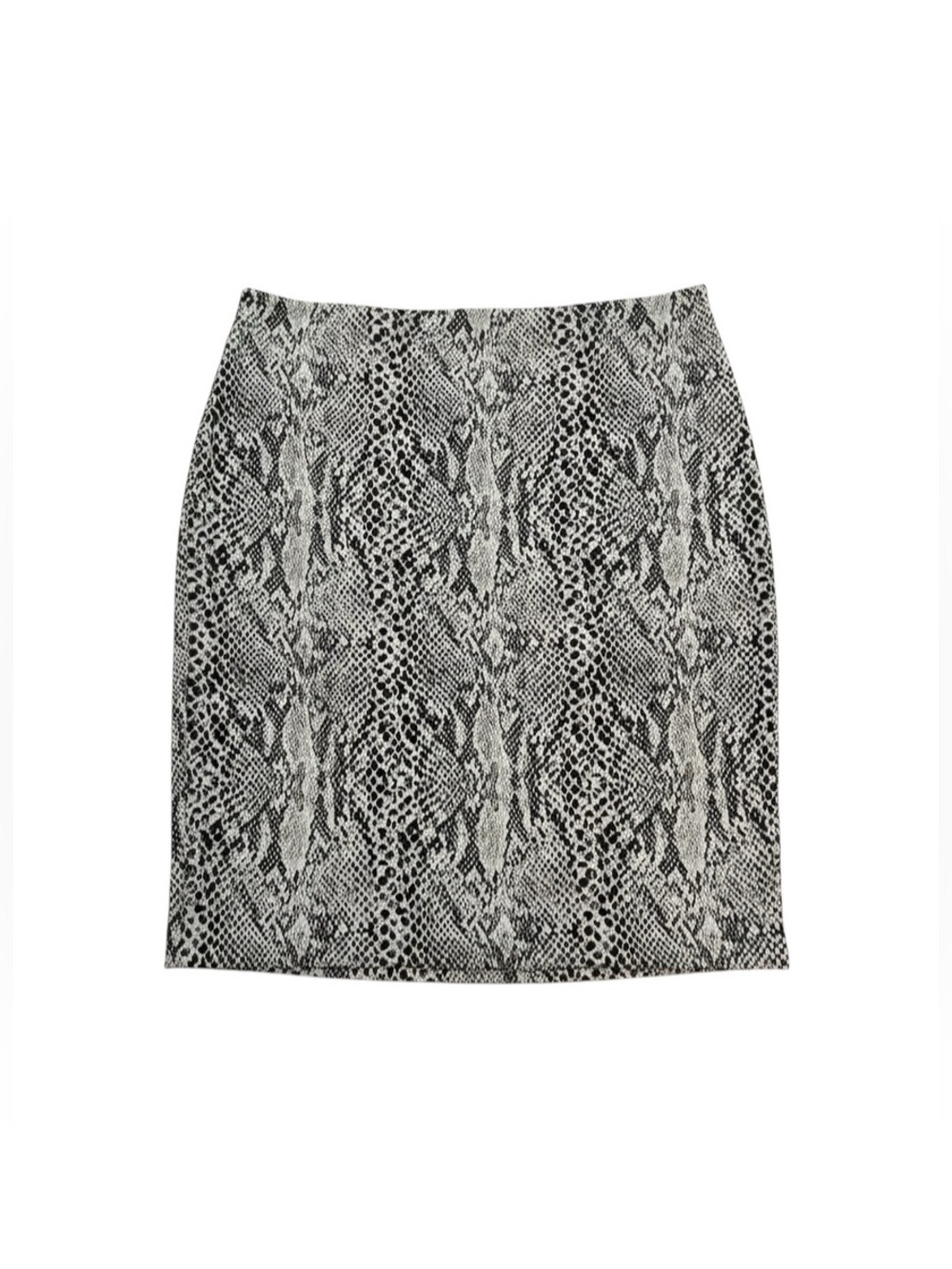 Norma Kamali Snake Print Lightweight Unlined Slinky Jersey Mini Skirt Large